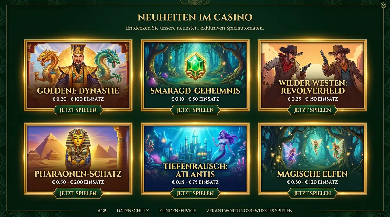 Neuheiten & Spezialspiele im Sahara Sands